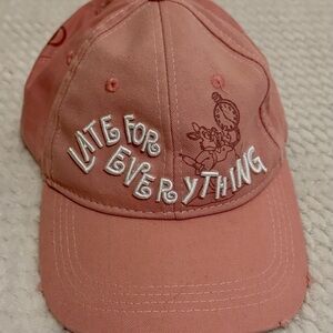 Disney Alice in Wonderland Pink Hat - Late for Everything